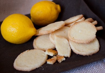 Лимонное печенье за 5 мин