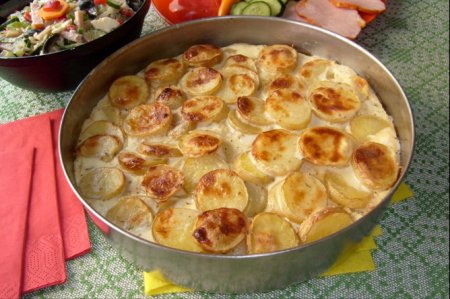 Рецепт Баклажаны печеные с картофелем и яйцом