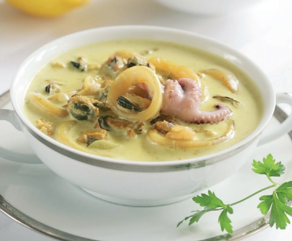 Крем суп из морепродуктов рецепт