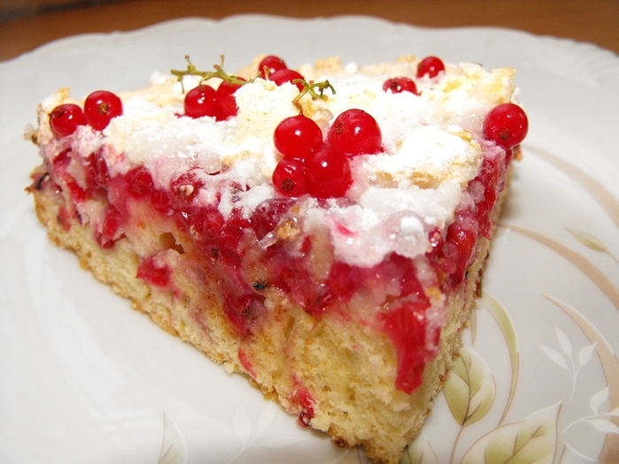 Торт-пирог с красной смородиной » Кулинарные рецепты с фотографиями от .