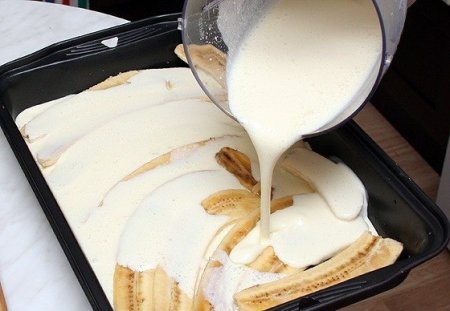 Рецепт Бананы с творогом и йогуртом