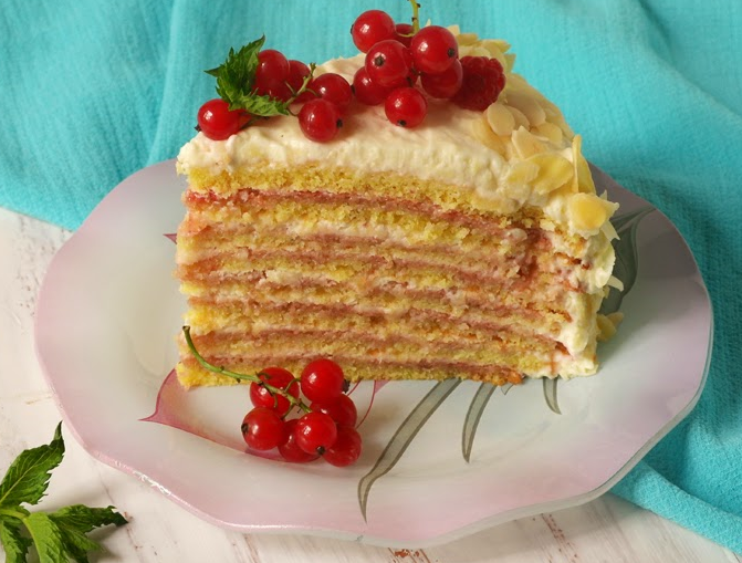 Яблочный торт с красной смородиной » Кулинарные рецепты с фотографиями от  Жрать.ру