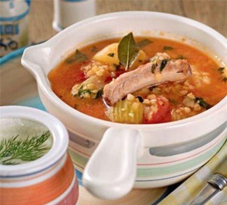 Рецепт Густой томатный суп из баранины с чечевицей