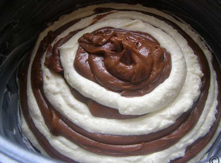 Мраморный шоколадный пирог с творогом (Рецепт для мультиварки)