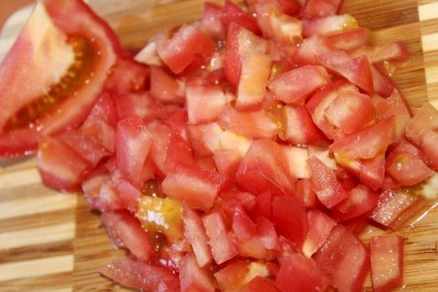 Салат из ветчины с сыром и помидорами «Хит»