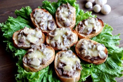 Горячие бутерброды с грибами - вкусный рецепт с пошаговым фото