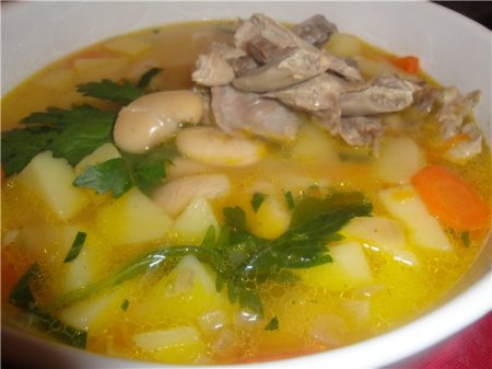 Суп с фасолью и мясом