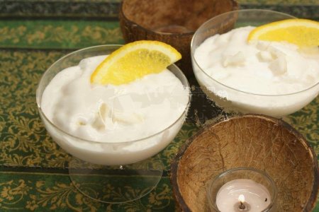 Рецепт десерта "Кокос с ванилью"