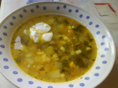 Рецепт супа из щавеля