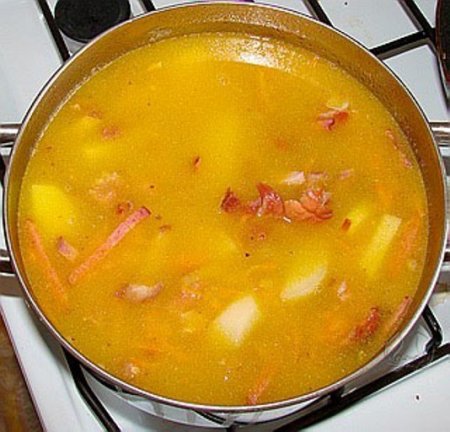 Рецепт приготовления супа с чечевицей и луком-пореем