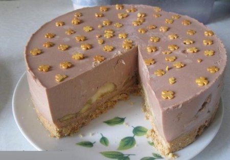 Рецепт Шоколадно-банановый торт без выпечки