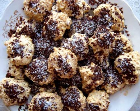 Рецепт Кунжутное печенье с шоколадом