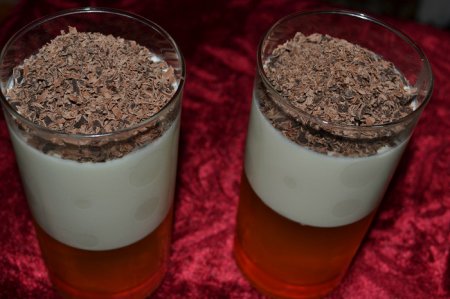 Рецепт Молочно-фруктовое желе с шоколадом