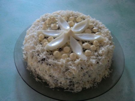 Рецепт Печеночный торт с грибами