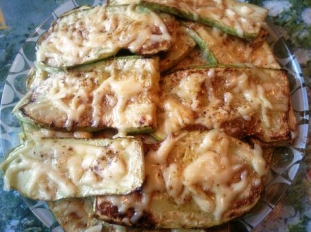 Рецепт Жаренные кабачки с сыром