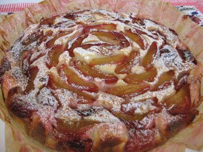 Рецепт Сырно-сливовый пирог