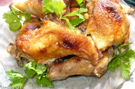 Рецепт Курица запеченная в духовке «Красна девица»