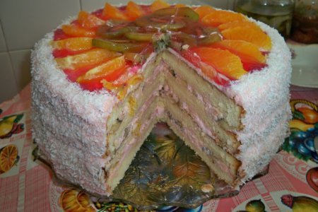 Рецепт Бисквитный торт "Дедушка"