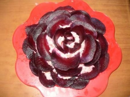 Салат "Черная роза"