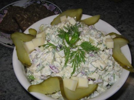Рецепт Картофельный салат с сыром