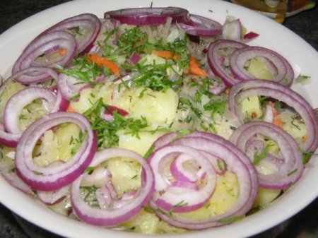 Рецепт Постный "Крестьянский салат"