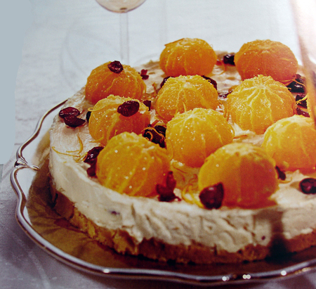 Рецепт Творожный торт с мандаринами