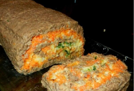 Рецепт Печёночный рулет с корейской морковкой
