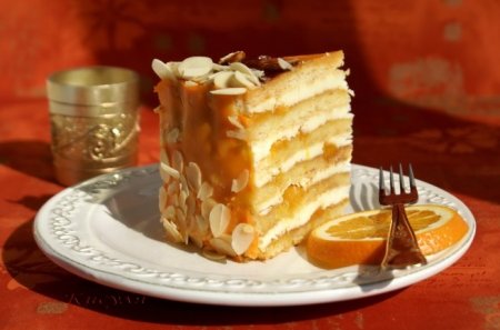 Рецепт Песочный торт "Апельсин"