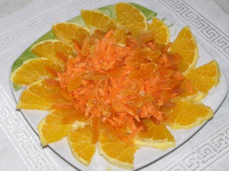 Рецепт Оранжевый салат для улучшения настроения и иммунитета
