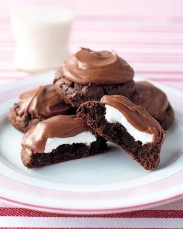 Рецепт Шоколадное печенье с зефиром
