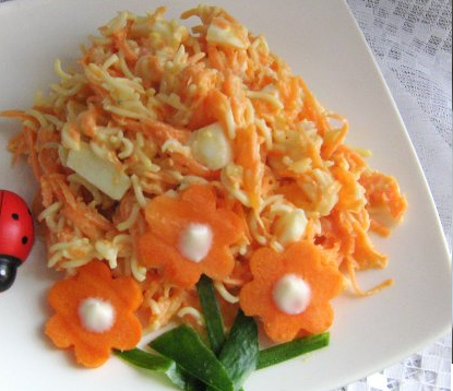 Рецепт Морковный салат с вермишелью