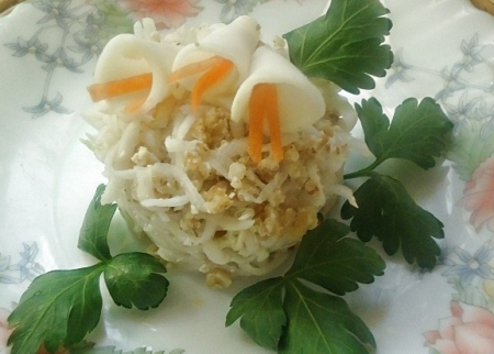 Узбекский салат с маргеланской редькой