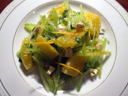 Салат из редьки и апельсина