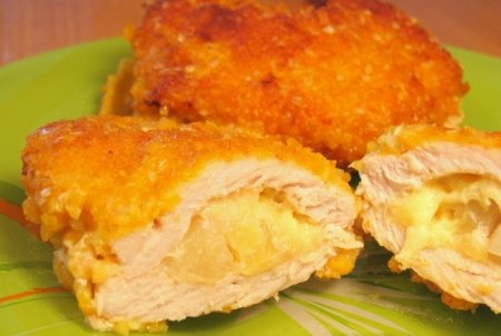 Рецепт «Кармашки» из свинины с ананасами