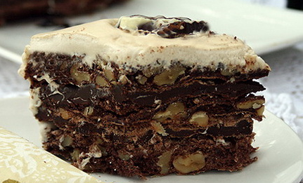 Рецепт Шоколадно-ореховый торт со сливочным кремом