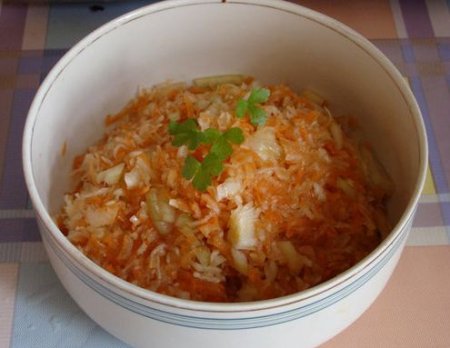 Рецепт Салат из тертого топинамбура с морковью