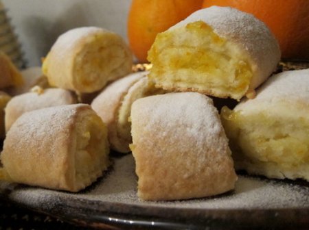 Рецепт Песочное печенье с апельсиновой начинкой