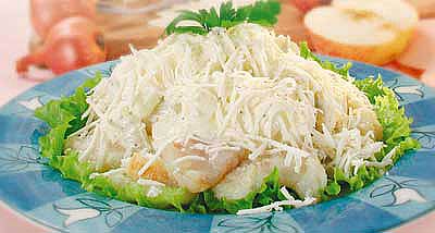 Рецепт Рыбный салат с брынзой