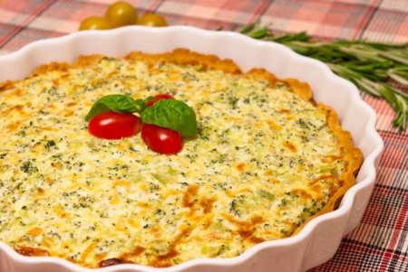 Рецепт Пирог с рикоттой, брокколи и сыром