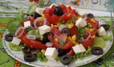 Рецепт Критский салат с фетой