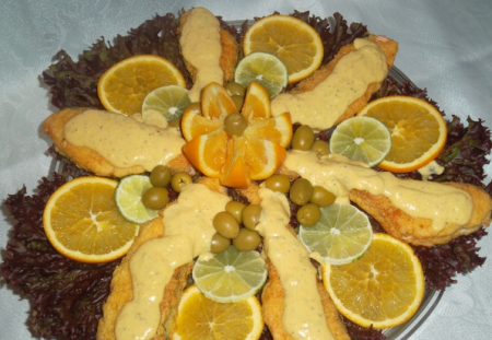 Рецепт Семга в сливочно-апельсиновом соусе