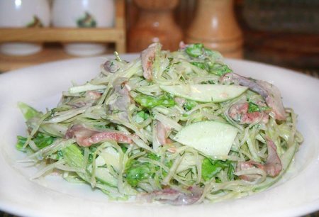  Селедочный салат с капустой