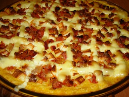 Рецепт Пицца на основе мамалыги