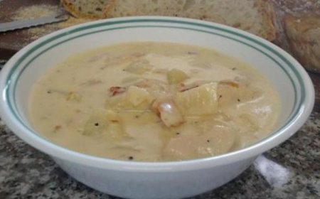 Картофельный крем-суп с куриной грудкой