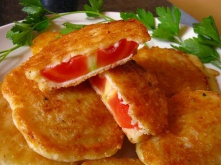 Рецепт Жареные помидоры в сырном кляре